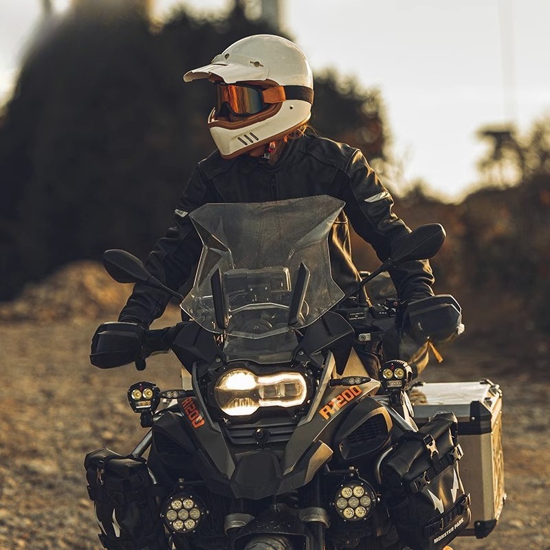 Cycling Commute Jacket - Motosiklet sürüş kıyafeti erkek lokomotif deri