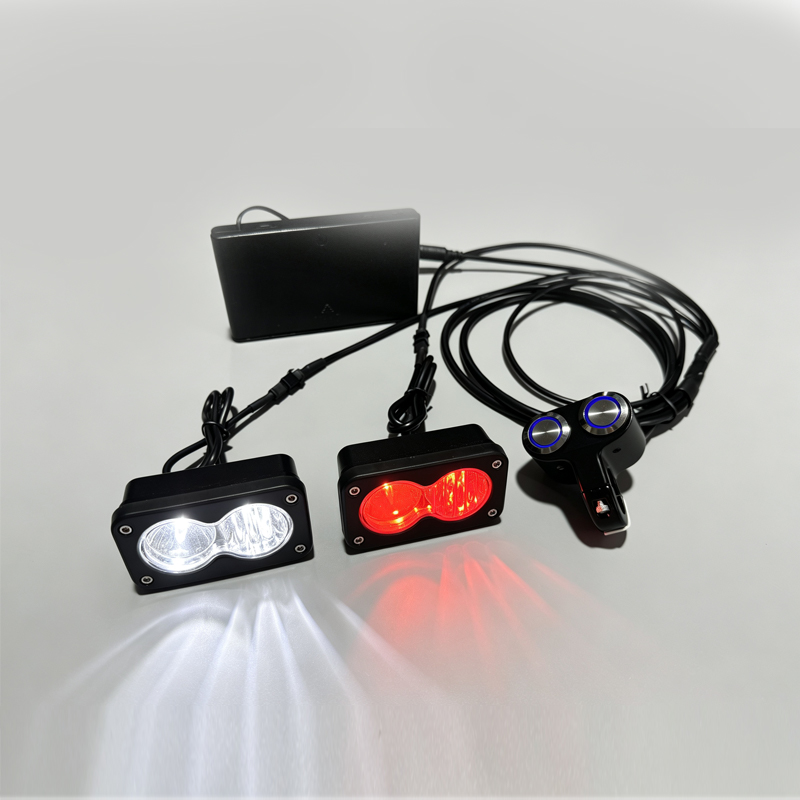 Bike Light Front Rear - Damei Çift Lensli LED Ön ve