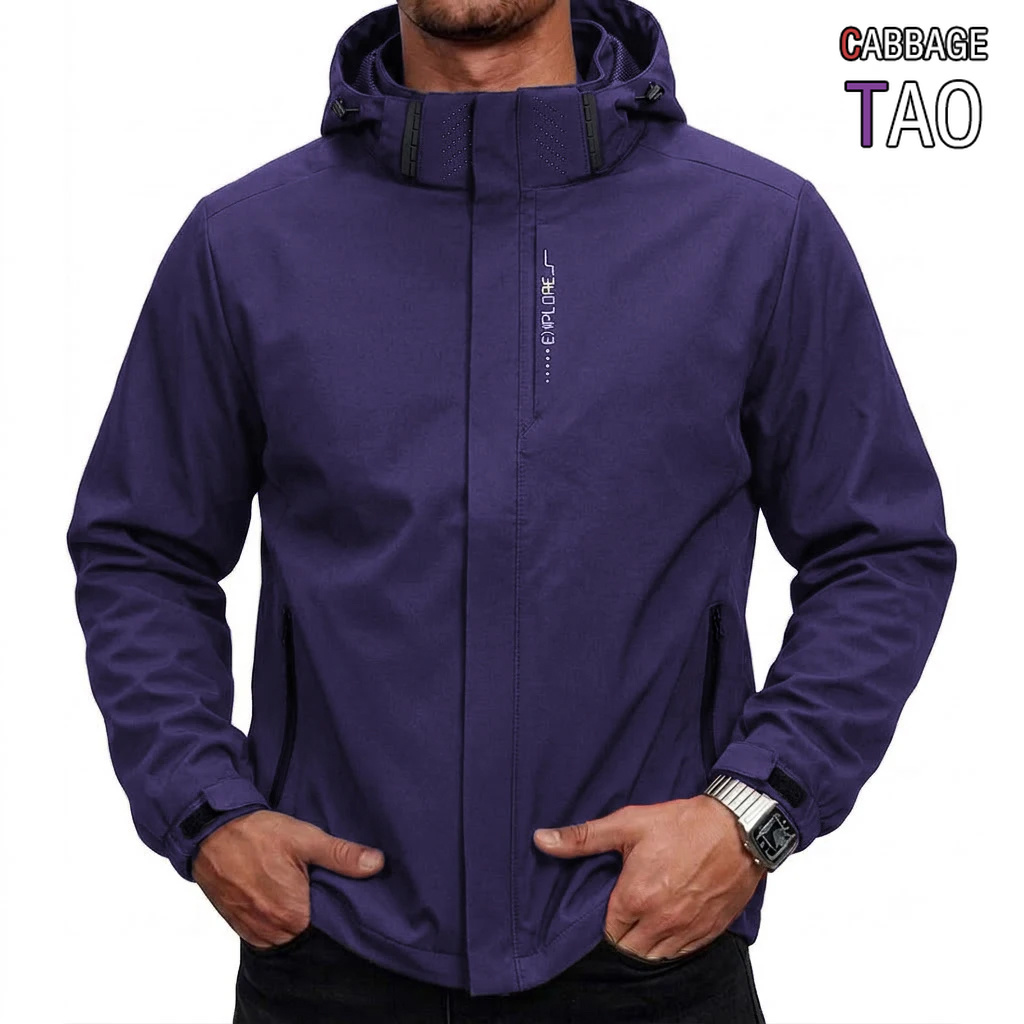 Cycling Rain Jacket Commute - Erkek Su Geçirmez Taktik Rüzgarlık Ceket