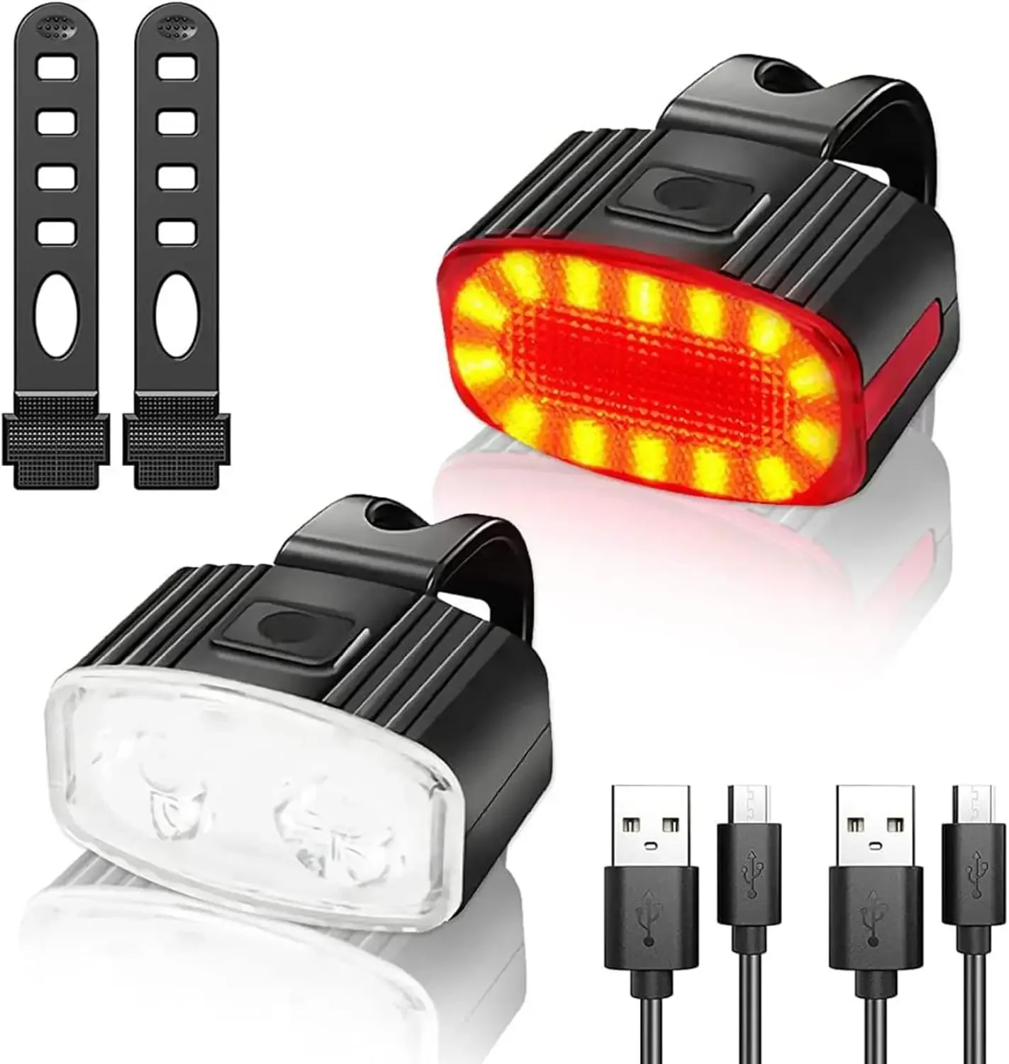 Bike Light Front Rear - Bisiklet bisiklet ön arka işık seti