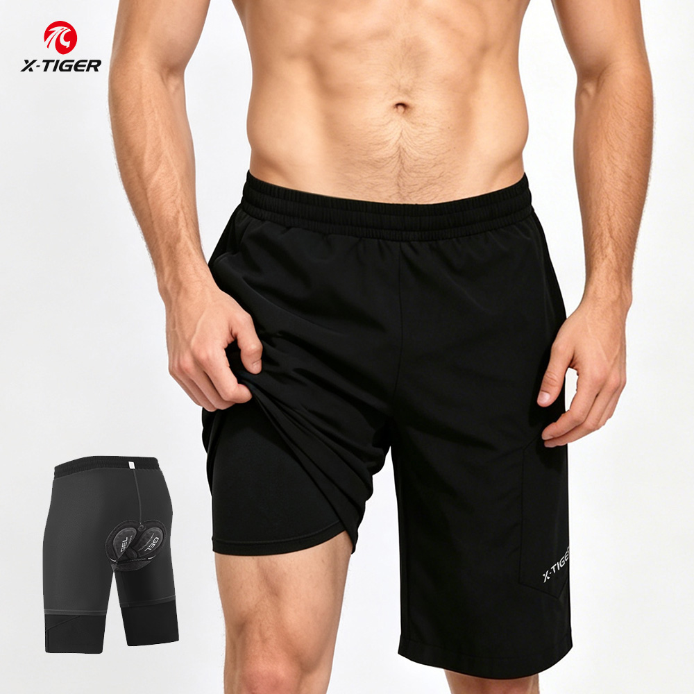 Cycling Shorts For Commute - X-TIGER 2'si 1 Arada Bisiklet Şortu