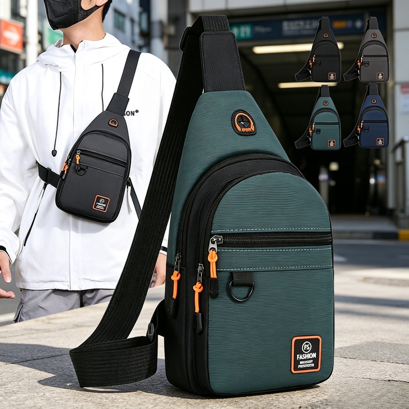 Cycling Commute Backpack - Erkek Su Geçirmez Spor Çapraz Göğüs