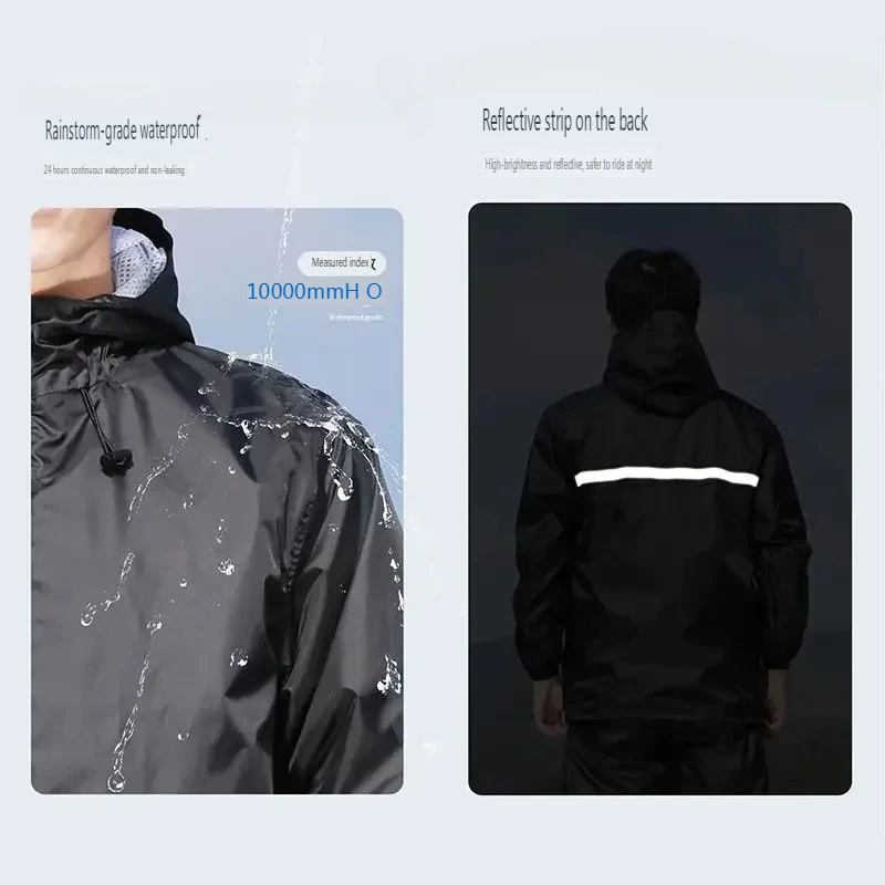 Ince Yağmurluk Seti Yaz Su Geç - Cycling Rain Jacket Commute incelemesi ve fiyatı