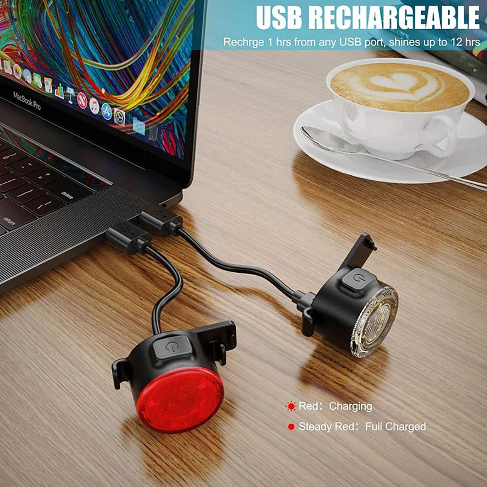 USB Şarj Edilebilir Su Geçirme - Bike Light Front Rear incelemesi ve fiyatı