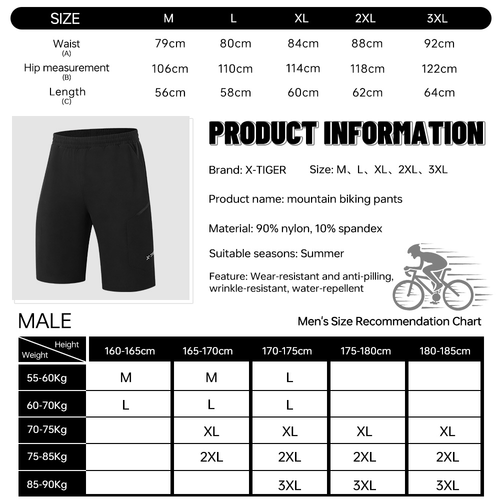 X-TIGER 2'si 1 Arada Bisiklet  - Cycling Shorts For Commute incelemesi ve fiyatı